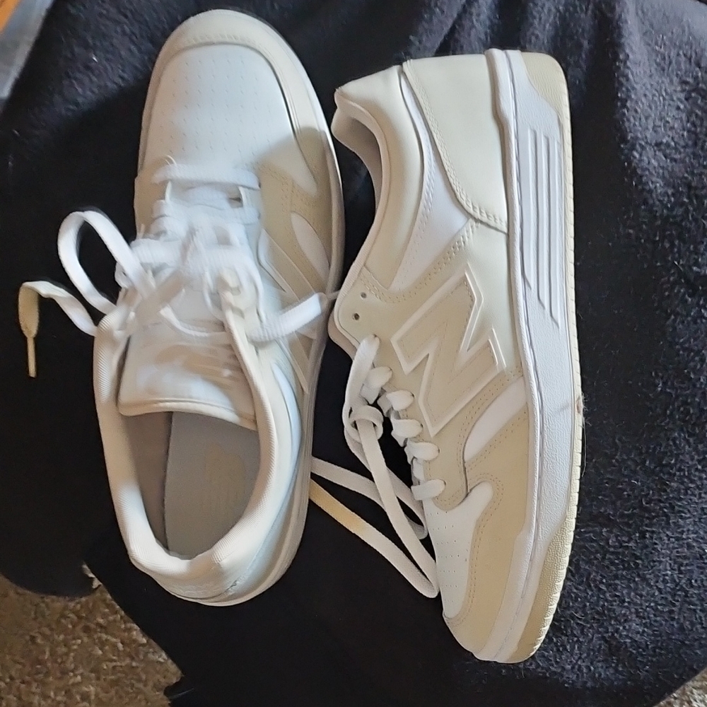 New Balance White Athletic Shoes